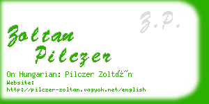 zoltan pilczer business card